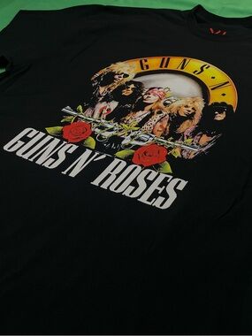 Guns N’ Roses Black T-Shirt, 90s GNR Logo Band Members Tee (Brand New With Tags)